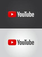 Youtube logotyp ikon vektor