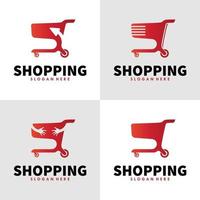 Shopping-Logo-Template-Design-Vektor vektor