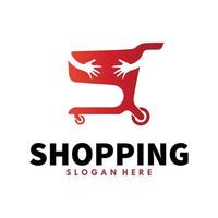 Shopping-Logo-Template-Design-Vektor vektor