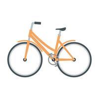 orangefarbenes Fahrradsportfahrzeug vektor