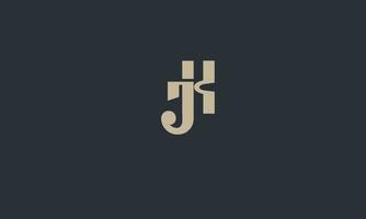 alphabet buchstaben initialen monogramm logo kj, jk, k und j vektor