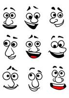 Charaktere mit emotionalen Gesichtern vektor