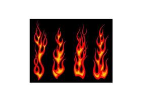 Stammes-Tattoo-Flammen vektor