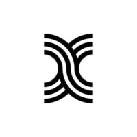 modern brev x monogram logotyp design vektor