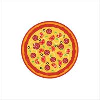 Symbol für vegetarische Pizza vektor
