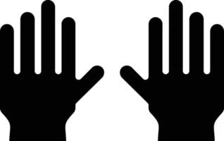 Handschuhe Glyphe-Symbol vektor