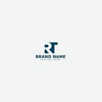 RT-Logo-Design-Vorlage, Vektorgrafik-Branding-Element. vektor