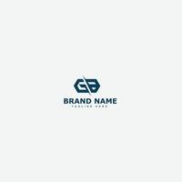 gb-Logo-Design-Vorlage, Vektorgrafik-Branding-Element. vektor