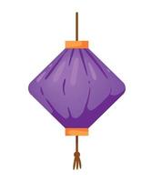 lila Mittherbstlampe vektor