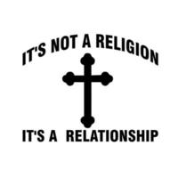 Es ist keine Religion, es ist eine Beziehung vektor