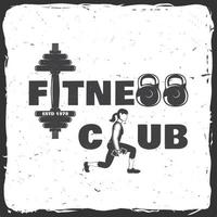 Fitnessstudio. Vektor. für Fitness-Center-Embleme, Fitness-Schilder vektor