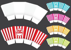 Popcorn box mall vektor