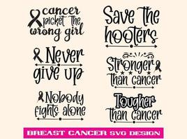bröst cancer svg design bunt vektor