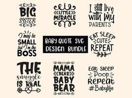 Baby-Svg-Design-Paket vektor