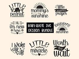 Baby-Svg-Design-Paket vektor