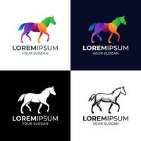 häst logo design inspiration vektor