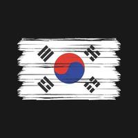 Sydkoreas flagga vektor. National flagga vektor