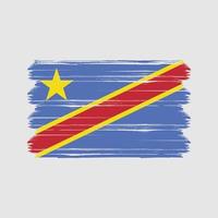 Republik Kongo flagga vektor. National flagga vektor