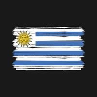 Uruguay-Flaggenvektor. Nationalflagge vektor