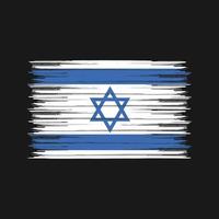 israels flagga borste. National flagga vektor