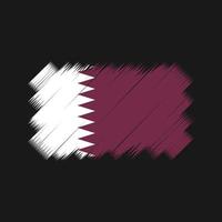 Katar-Flaggen-Pinsel-Vektor. Nationalflagge vektor