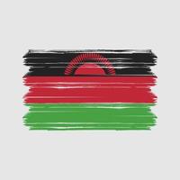 Malawi-Flaggenvektor. Nationalflagge vektor