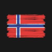 Norwegen-Flaggenvektor. Nationalflagge vektor