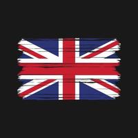 Storbritannien flagga vektor. National flagga vektor