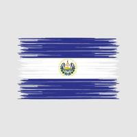 el salvador flaggborste. National flagga vektor