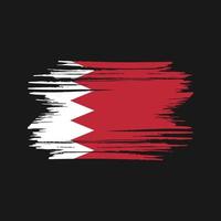 Bahrain flagga penseldrag. National flagga vektor