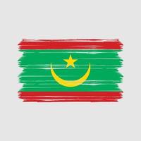 Mauretanien-Flaggenvektor. Nationalflagge vektor