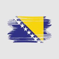 bosniens flagga penseldrag. National flagga vektor