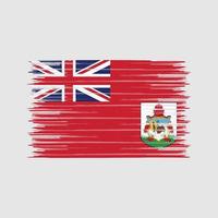 Bermuda-Flaggenbürste. Nationalflagge vektor