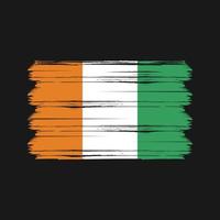 Vektor der Elfenbeinküste-Flagge. Nationalflagge