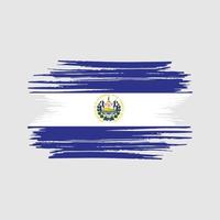 el salvador flagge pinselstriche. Nationalflagge vektor