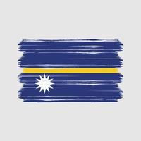 Nauru-Flaggenvektor. Nationalflagge vektor