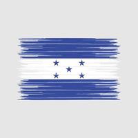 honduras flaggborste. National flagga vektor