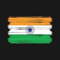 Indien flagga vektor. National flagga vektor