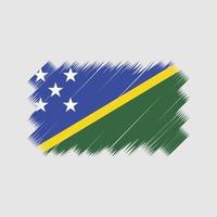 salomonöarna flagga borste vektor. National flagga vektor