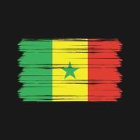 senegal flagga vektor. National flagga vektor