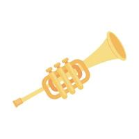 Trompetenmusikinstrument vektor