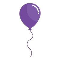 lila ballon heliumschwimmer vektor