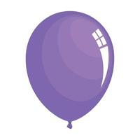 lila ballon helium schwimmt vektor