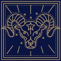 aries astrologi zodiaken symbol vektor