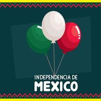 Independencia de mexico text mall vektor