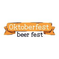 oktoberfest bierfest schriftzug vektor