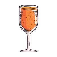 orange cocktail kopp vektor