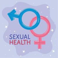 sexuell hälsa affisch vektor