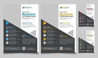 Modernes Corporate Business Flyer Broschüren-Vorlagendesign, abstraktes Flyer-Broschüren-Cover-Vektordesign, Jahresbericht, Geschäftsvorschlag, Promotion, Werbung, Veröffentlichungslayout vektor