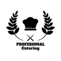 catering logotyp restaurang vektor
